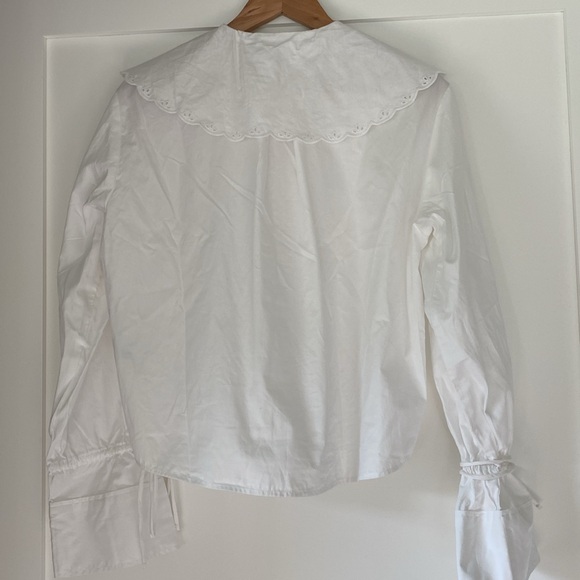 H&M • poplin blouse with eyelet embroidery - Picture 10 of 10
